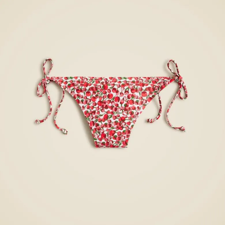 String hipster bikini bottom in Liberty® Eliza's Red fabric