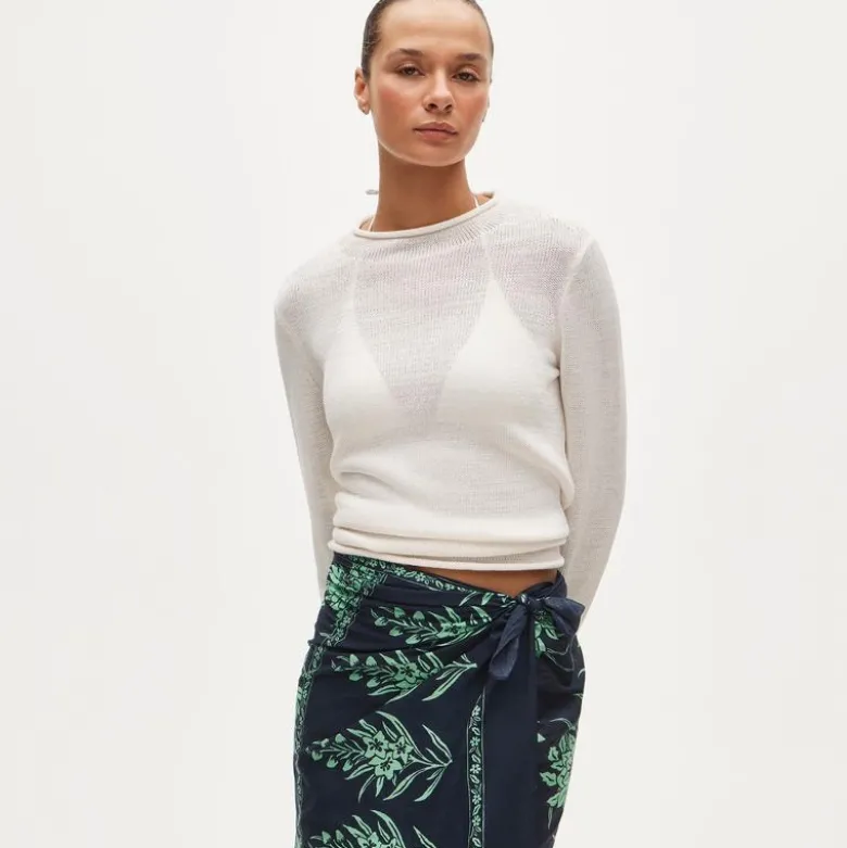 Summer Rollneck™ sweater in linen blend