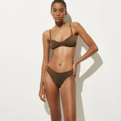 Sunny bikini bottom in metallic scrunchie