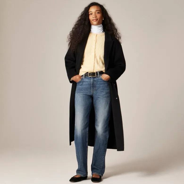 Supersoft pointelle bubble-hem cardigan