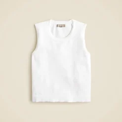 Sweater shell in premium ultra-fine cotton blend