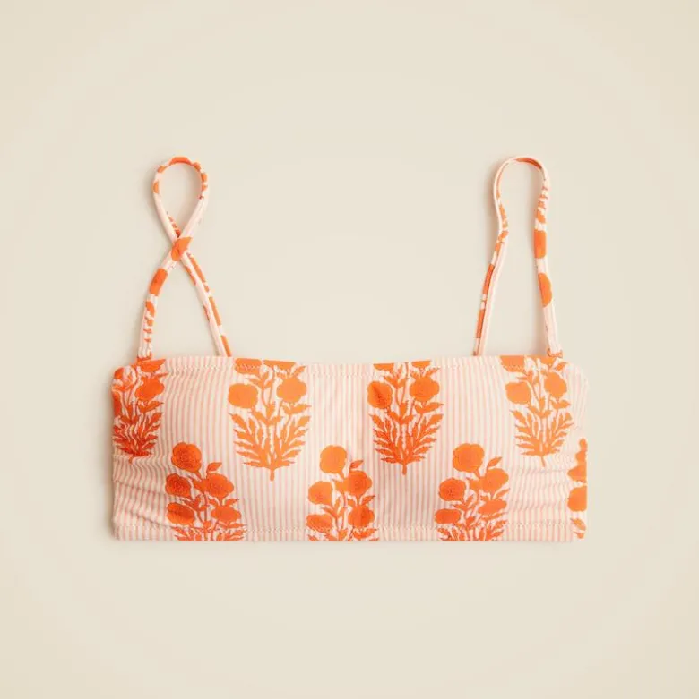 SZ Blockprints™ X J.Crew bandeau bikini top