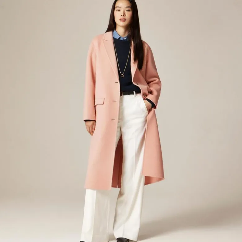 Tall Chiara topcoat in Italian double face