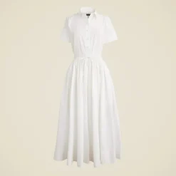 Tall Elena shirt-dress in cotton poplin