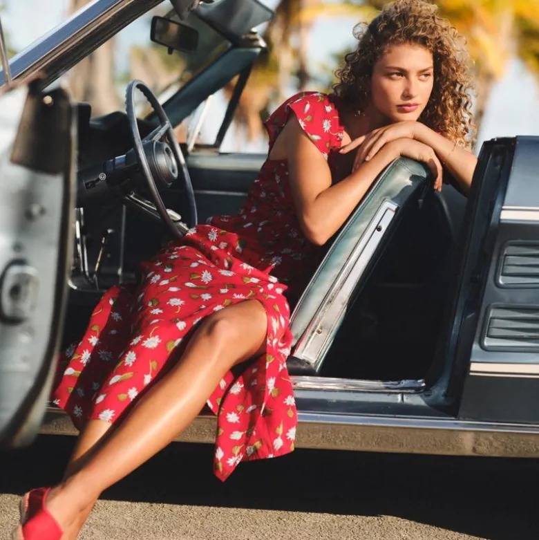 Tall Palermo dress in ramie