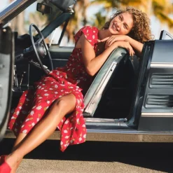 Tall Palermo dress in ramie