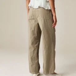 Tall relaxed utility pant in cotton blend