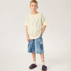 The Sunday Collective kids' Brooklyn cargo short in denim