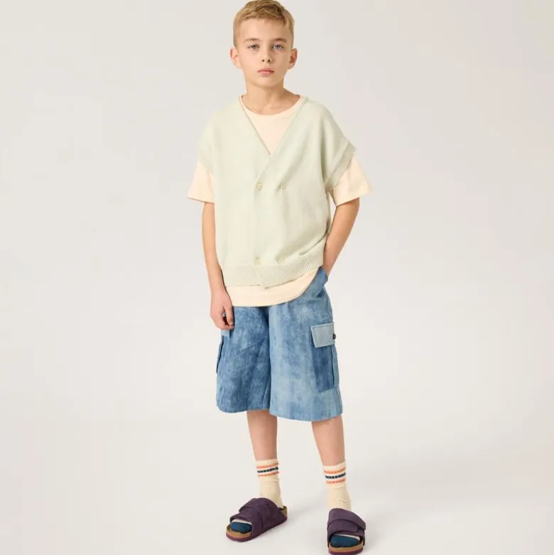 The Sunday Collective kids' Brooklyn cargo short in denim