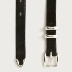 Thin suede belt