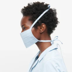Three-pack nonmedical tie-back face masks