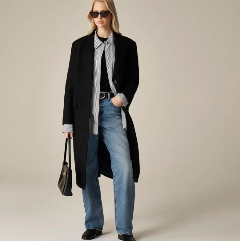 Étienne oversized shirt in striped lightweight oxford