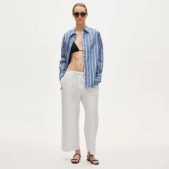 Étienne oversized shirt in dobby stripe