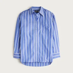 Étienne oversized shirt in dobby stripe