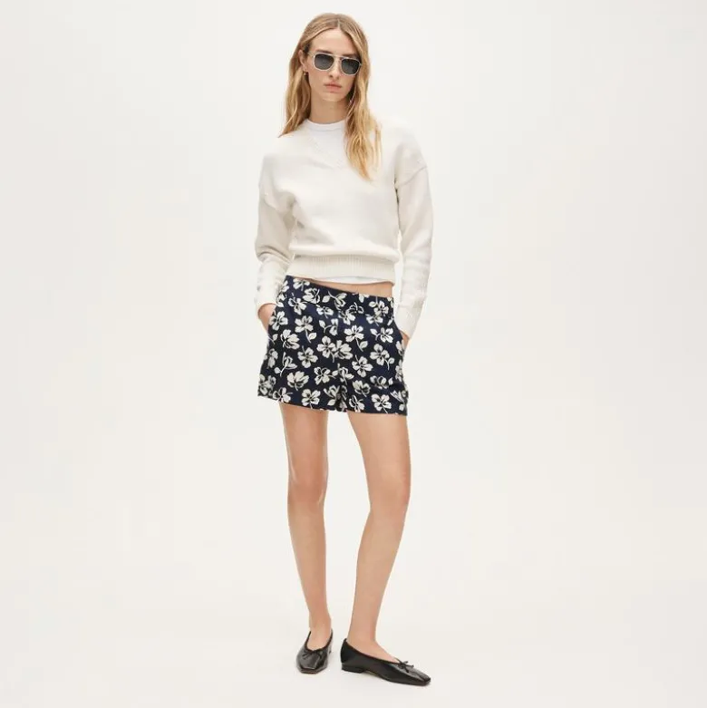 Tropez short in linen floral
