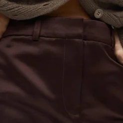 Trouser pencil skirt in duchesse satin