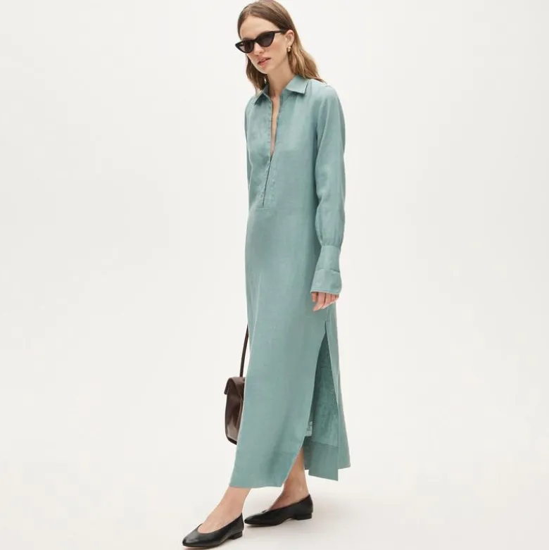 Tunic dress in linen