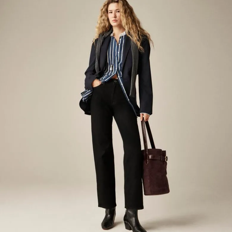 Tuxedo-bib button-up shirt in stripe