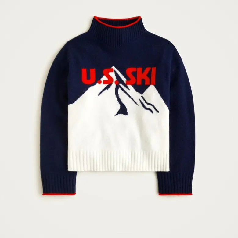 U.S. Ski & Snowboard by J.Crew graphic Rollneck™ sweater in vintage wool