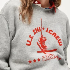 U.S. Ski & Snowboard by J.Crew heritage terry graphic crewneck sweatshirt