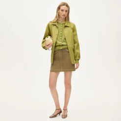 Utility-pocket mini skirt