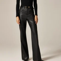 Vintage flare pant in faux leather