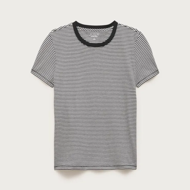 Vintage jersey classic-fit crewneck T-shirt in stripe