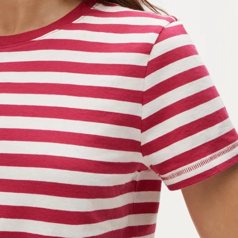 Vintage jersey classic-fit crewneck T-shirt in stripe