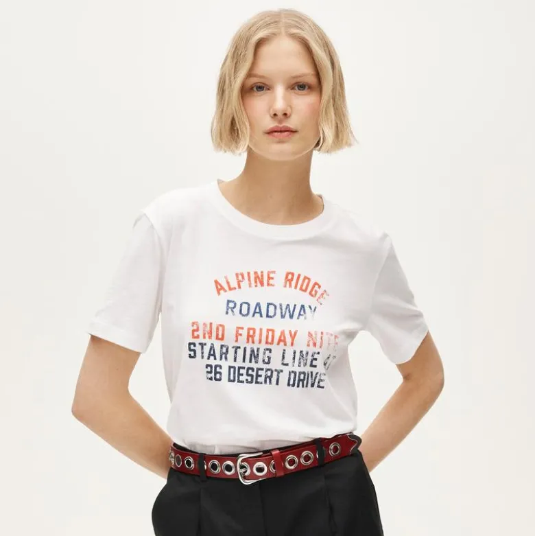 Vintage jersey relaxed-fit "Roadway" graphic T-shirt