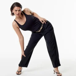 Vintage rib shelf-bra tank top