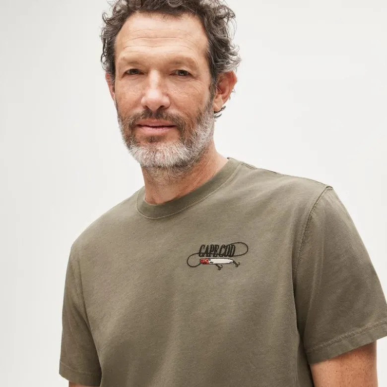 Vintage-wash cotton graphic T-shirt