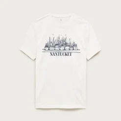 Vintage-wash cotton graphic T-shirt