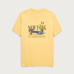 Vintage-wash cotton graphic T-shirt