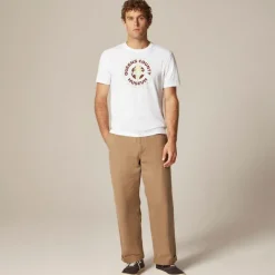 Vintage-wash cotton "Queens" graphic T-shirt