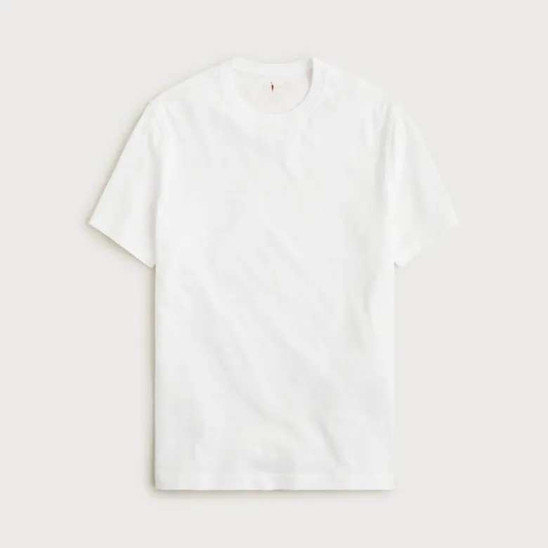 Vintage-wash cotton short-sleeve T-shirt