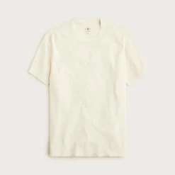 Vintage-wash cotton short-sleeve T-shirt