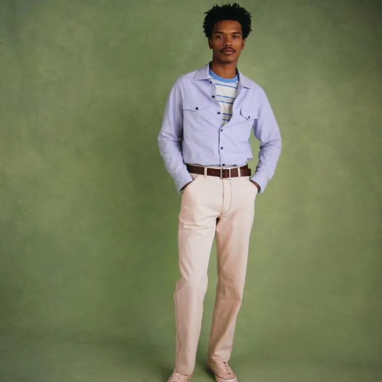 Wallace & Barnes carpenter pant in seeded canvas