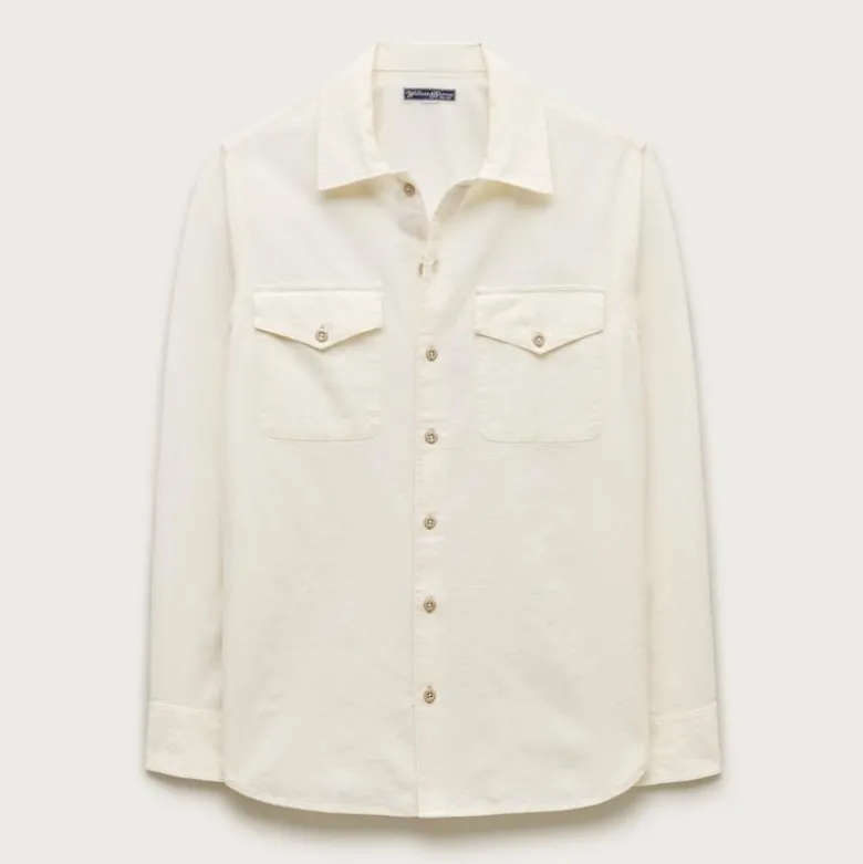 Wallace & Barnes chambray workshirt in hemp-cotton blend