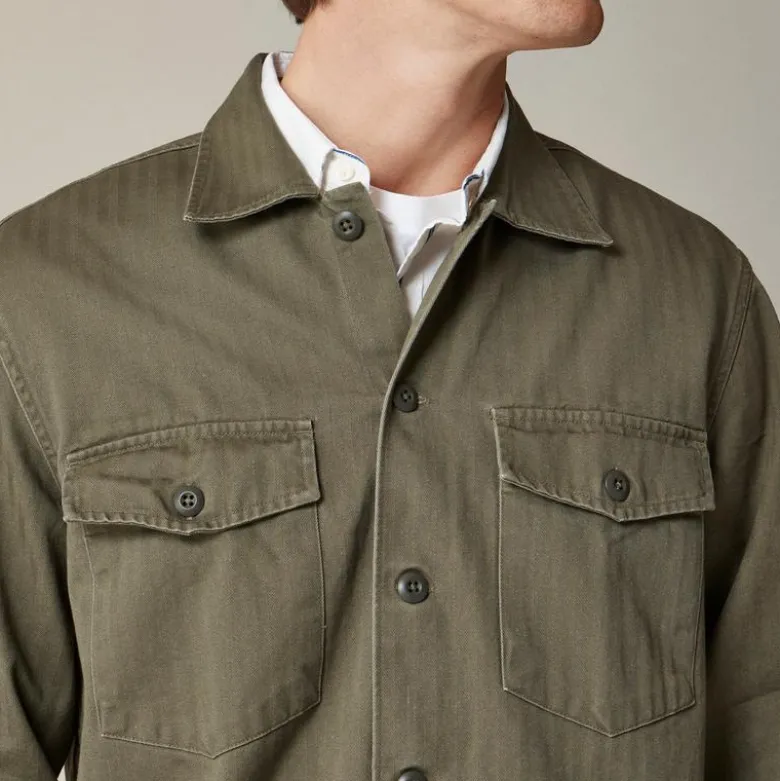 Wallace & Barnes cotton herringbone workshirt