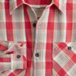 Wallace & Barnes cotton twill workshirt in plaid