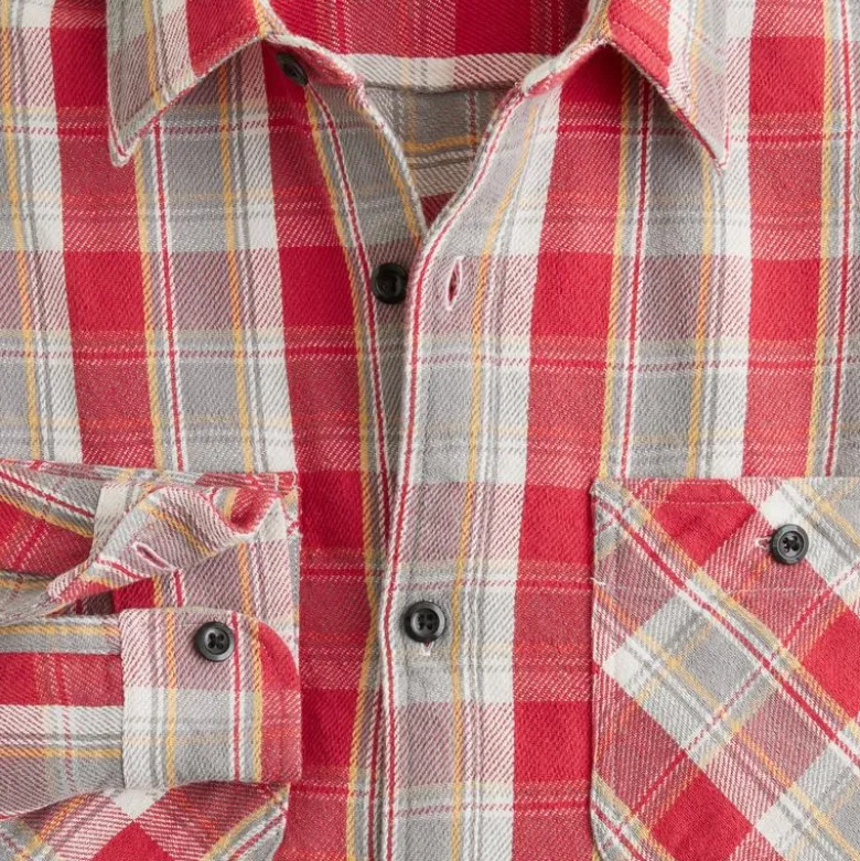 Wallace & Barnes cotton twill workshirt in plaid