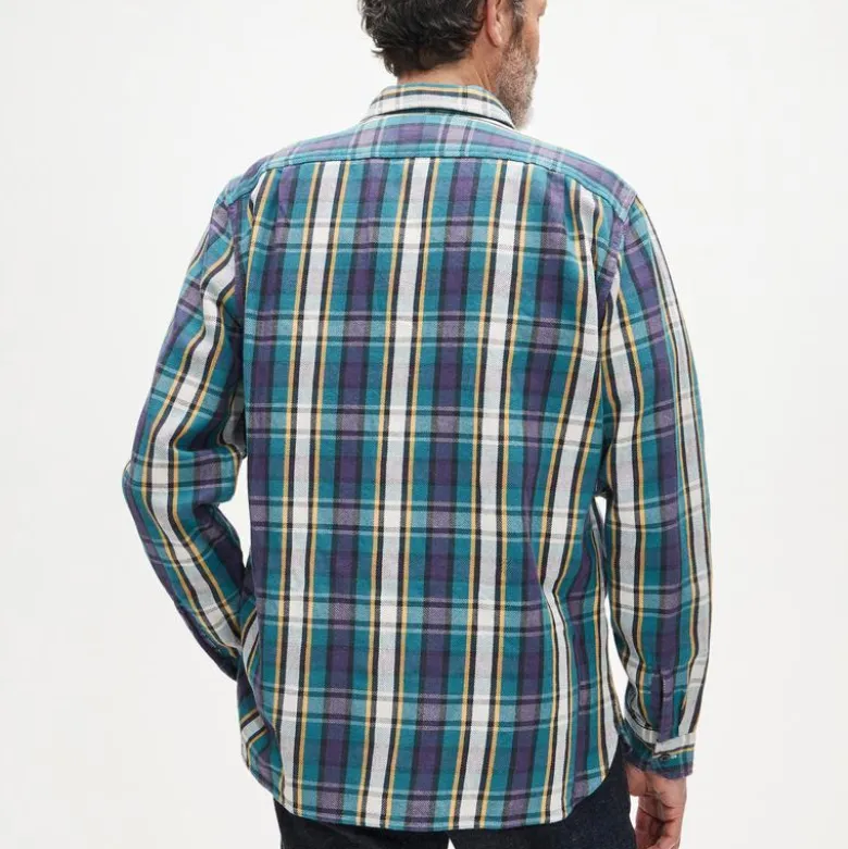 Wallace & Barnes cotton twill workshirt in plaid