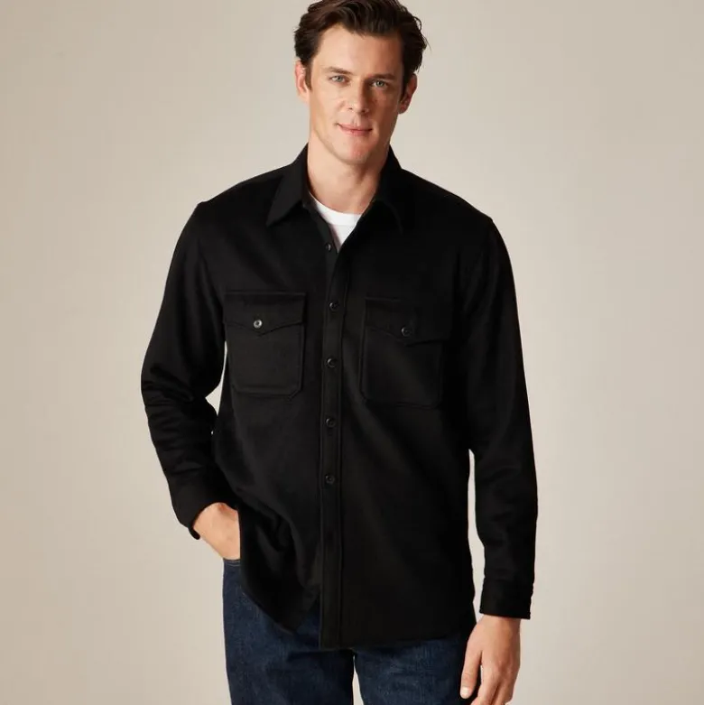 Wallace & Barnes CPO shirt in wool blend