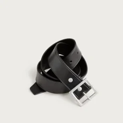 Wallace & Barnes Italian leather belt with square brass buckle