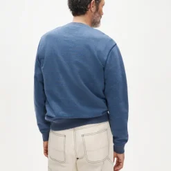 Wallace & Barnes lightweight french terry sweatshirt in stripe