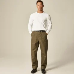 Wallace & Barnes naval trouser in cotton herringbone