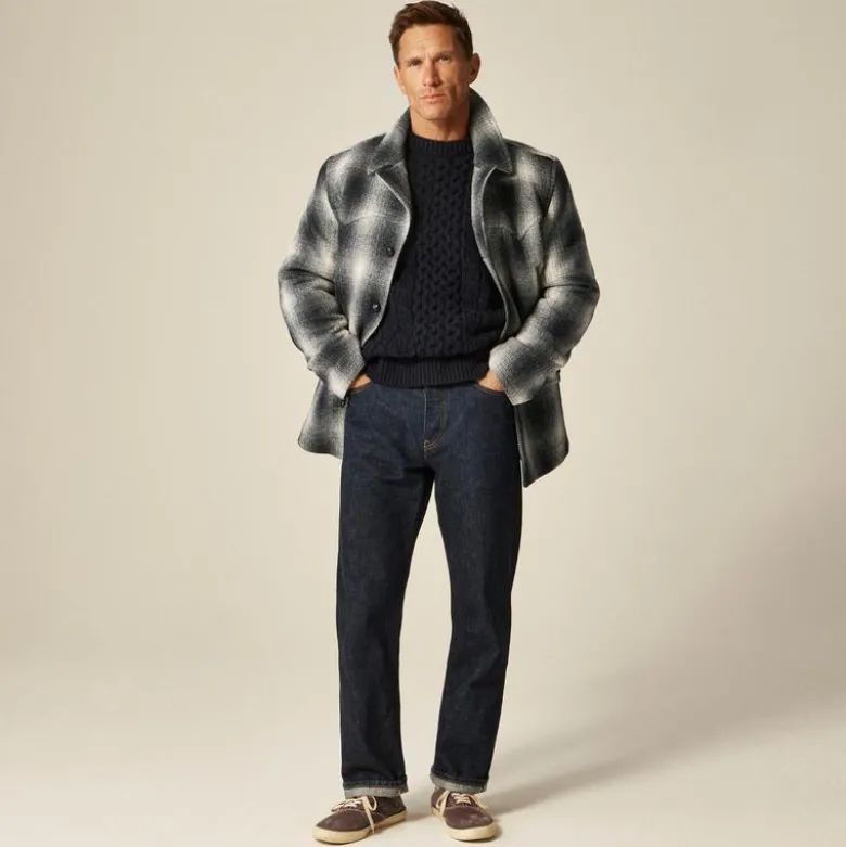 Wallace & Barnes wool-blend western peacoat