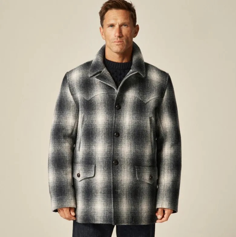 Wallace & Barnes wool-blend western peacoat
