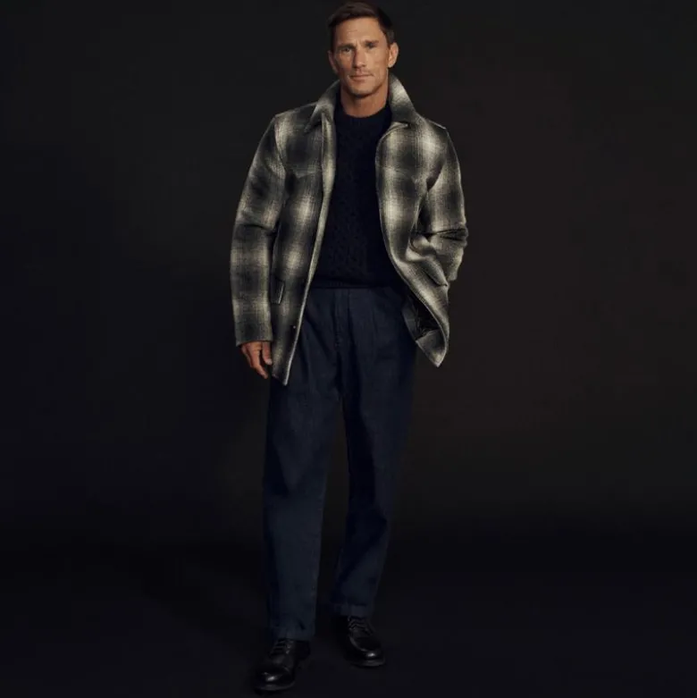 Wallace & Barnes wool-blend western peacoat