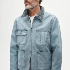 Wallace & Barnes zip-front chore jacket